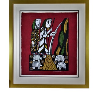 Sadao Watanabe, Moses Smiting the Rock of Meribah, Exodus, 1972 For Sale