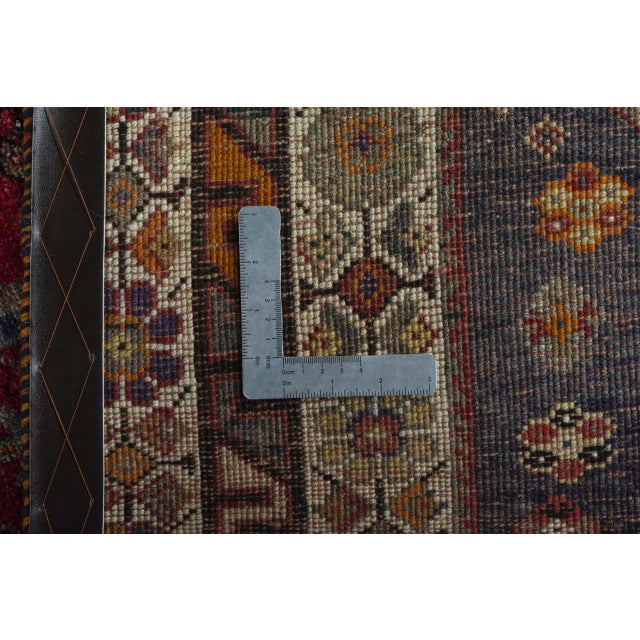 Hand-Knotted Shiraz Ghashghai Rug For Sale - Image 10 of 11
