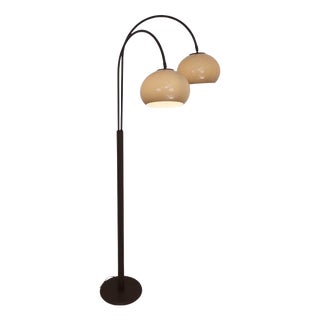 Mid-Century Modern Space Age Dijkstra Floor Lamp with Two Shades For Sale