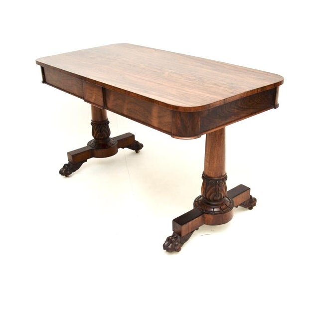 Early 19th Century Antique William IV Writing Desk, 1830 For Sale - Image 5 of 12