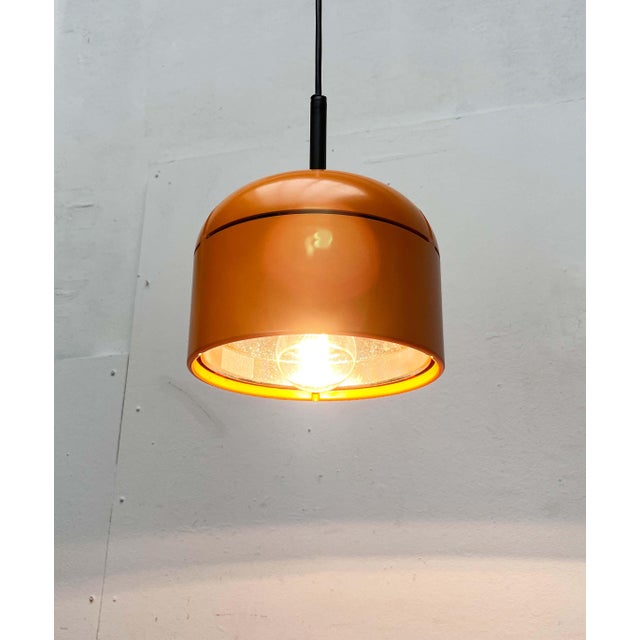 Vintage German Space Age Yellow Orange Pendant Lamp by Arnold Berges for Staff, 1970s For Sale - Image 13 of 18