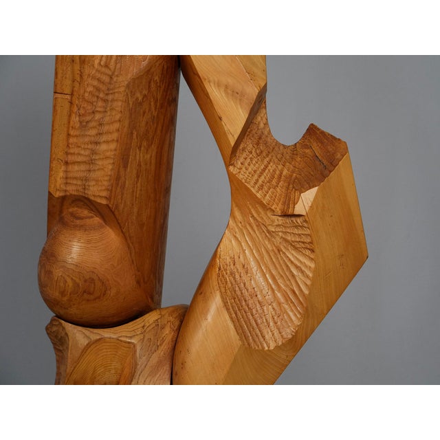 Wood Joop Van Bergen, Herbalans, 1980s, Elm For Sale - Image 7 of 11