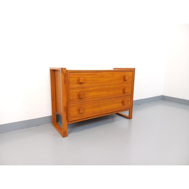 Tan Vintage Chest of Drawers in Pine, 1970s For Sale - Image 8 of 18