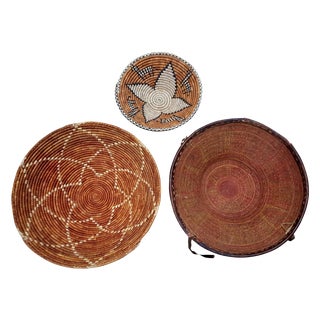African Baskets - Set of 3 For Sale