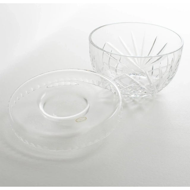 1980s Bohemian Crystal Caviar Bowl Dish Chiller Server For Sale - Image 5 of 11