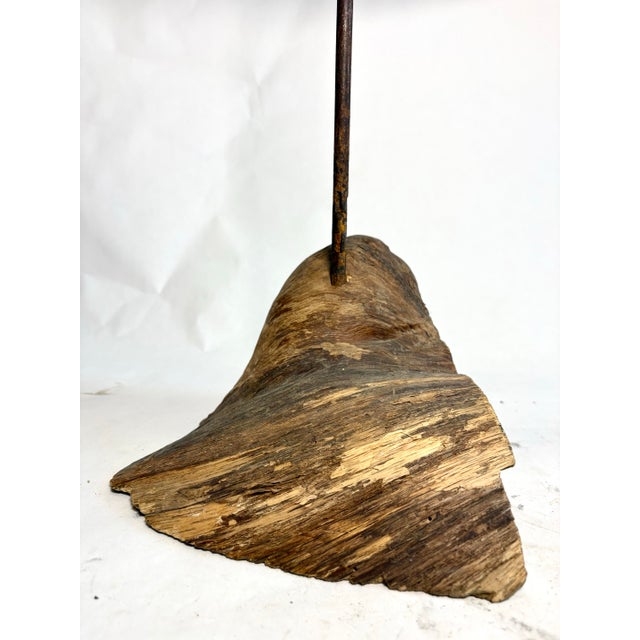 Early 20th Century Hand Carved Folk Art Egret For Sale - Image 5 of 8