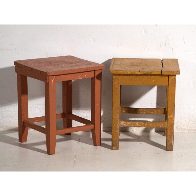 Bedside Tables in Pine, Central Europe, 1940, Set of 2 For Sale - Image 12 of 12