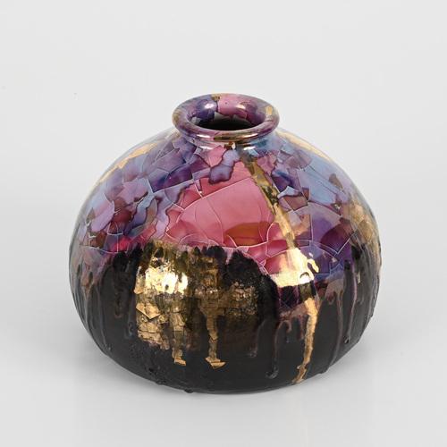 Mid-Century Polychrome Enameled Ceramic Vase by Claudio Pulli, 1970s For Sale - Image 10 of 15