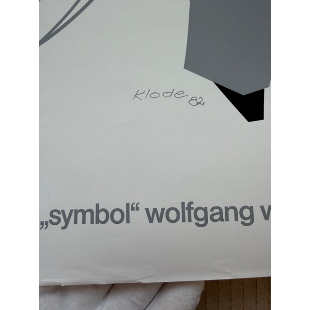 Student of the Bauhaus and His Painting of Today Poster from Karl Klode, 1982, in Very Good conditions. Designed 1980 to 1989