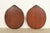 Romweber Style Antique Victorian Carved Mahogany Oval Wall Mirrors, Pair For Sale In South Bend - Image 6 of 7
