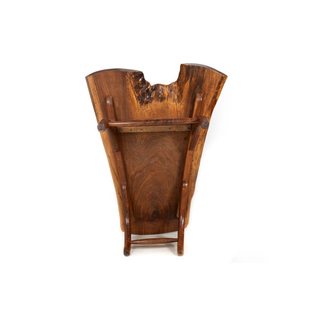 American Craft Live-Edge Walnut Coffee Table by Philip Andrews For Sale - Image 12 of 18