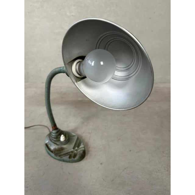 Vintage Industrial Art Deco Lamp from Erpe For Sale - Image 6 of 10