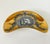 Single vide poche or catchall porcelain tray designed by Piero Fornasetti. #5 in the 6 piuece "Medaglioni" series. 8-1/4"...