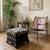 American Eastlake Victorian footstool from the 1880-90s in ebonized oak with a rich black finish. Newly upholstered in...