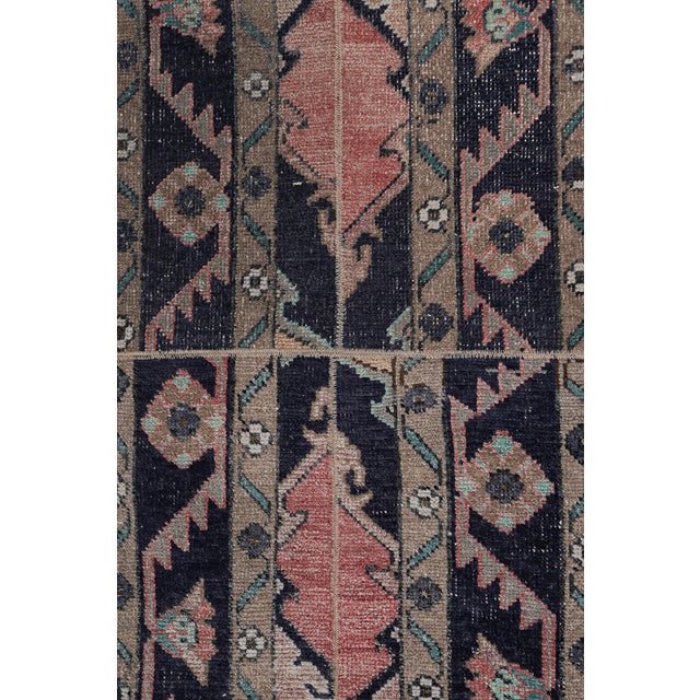 1960s Turkish Hand Knotted Vintage Long Runner Rug - Stair Carpet 1'8'' X 22'3'' For Sale - Image 5 of 11