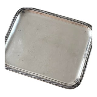 Mid-20th Century French Silver-Plated Platter For Sale