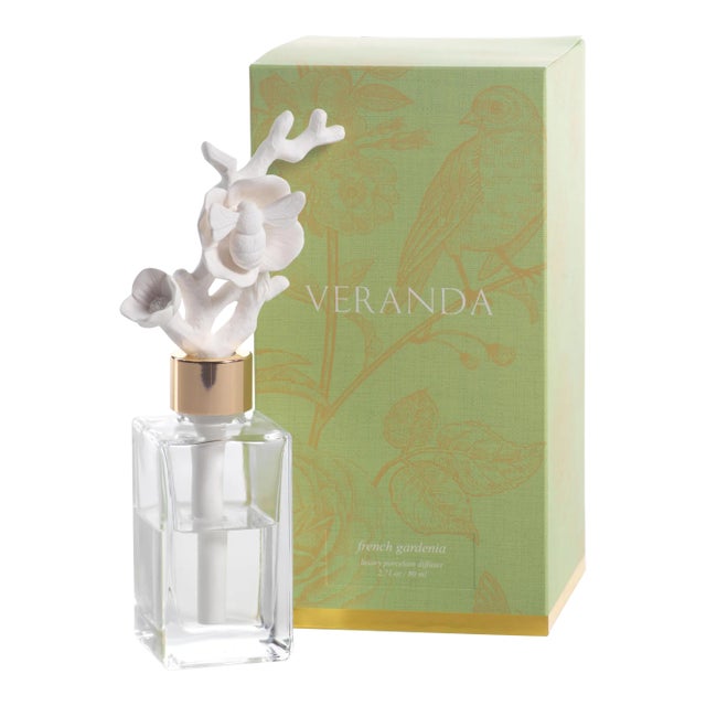 Veranda French Gardenia Porcelain Diffuser, Bee For Sale