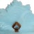 Glass Wall Mirror French Blue Italy Signed For Sale - Image 7 of 8