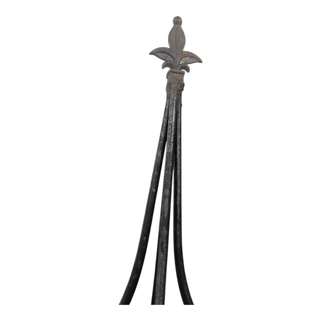 Wrought Iron extra tall topiary form, tuteur or rose obelisk.