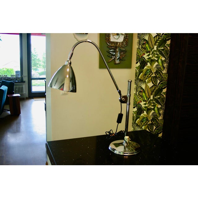 1980s BL1 Table Lamp in Chrome-Plated Metal by Robert Dudley, 1980 For Sale - Image 5 of 9