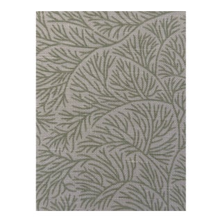 Schumacher Mark D Sikes 180701 Bougainvillea Leaf Green Fabric 7 1/2 Yards For Sale