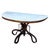 Late Victorian Bent Wood Scrolling Console Table W/ Marble Top by Thonet For Sale - Image 9 of 11