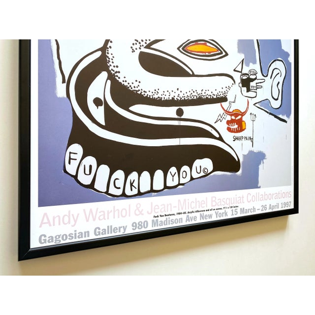 Andy Warhol & Jean Michel Basquiat Vintage 1997 Lithograph