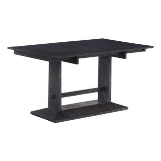 French Dark Cerused Oak Table or Desk, C. 1940 For Sale