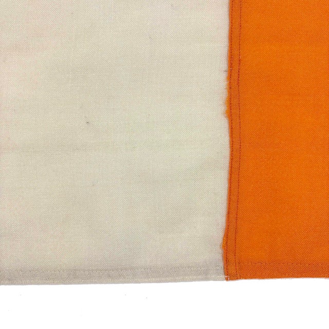 Rustic Vintage Sewn Cloth Flag of Ireland For Sale - Image 3 of 5