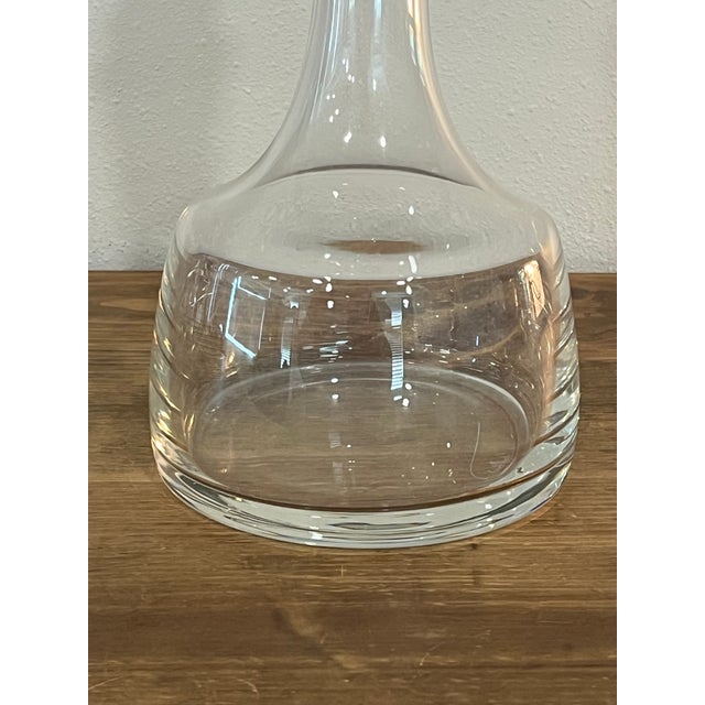 Vintage Rosenthal German Crystal Decanter With Stopper Mid-Century Modern Barware For Sale - Image 11 of 11