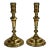 Early 20th Century Traditional Brass Candlesticks - a Pair For Sale