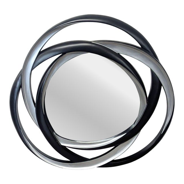 Coaster Silver/Black Contemporary Mirror For Sale