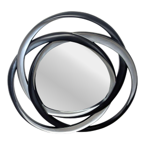 Coaster Silver/Black Contemporary Mirror
