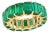 Natural 12 Ct High Quality Zambian Emerald Cut Emerald Eternity Band/ Ring 14 KG For Sale