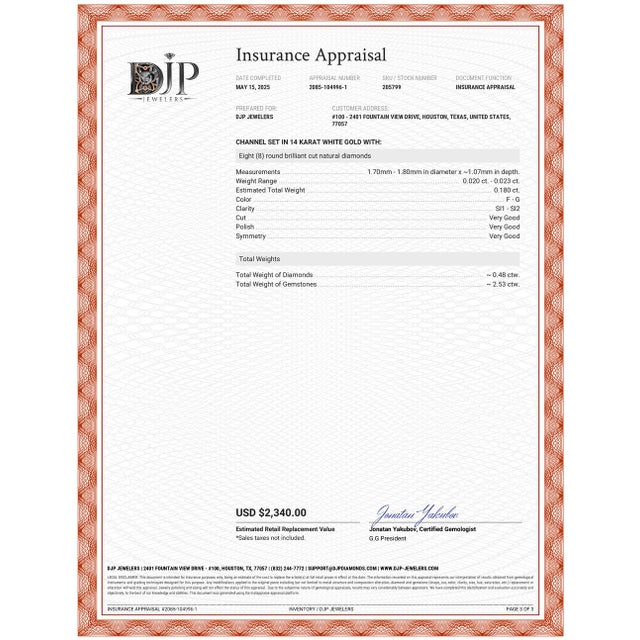 Ladies 14k White Gold Tourmaline Accented Diamond Cocktail Ring, Size 7.25 For Sale - Image 9 of 9