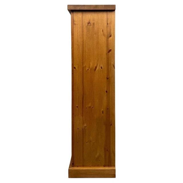 Mid-Century Pine Bookcase with Open Shelves For Sale - Image 10 of 11