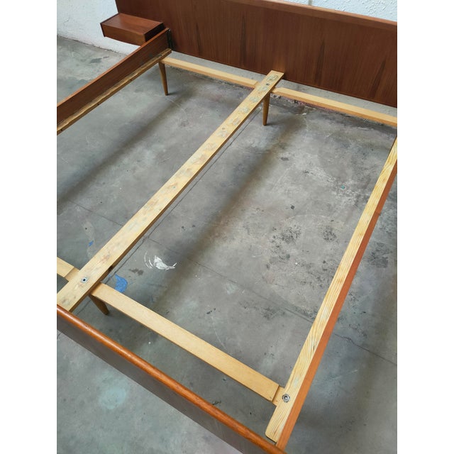 Wood Mid-Century Modern Swedish Teak Bed, 1970 For Sale - Image 7 of 13