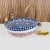 Moroccan Ceramic Hand Painted Blue Ceramic Top Sink for Bathroom For Sale - Image 4 of 7