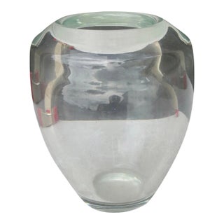 Mid-Century Crystal Vase For Sale