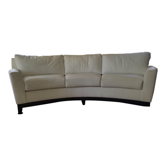 Elite Leather Monaco Sofa | Chairish