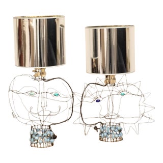 2010 Christophe Paris Table Lamps - a Pair For Sale