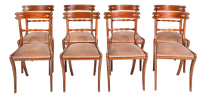 Vintage Shield Back Dining Chairs by William Tillman, 1980s, Set of 8