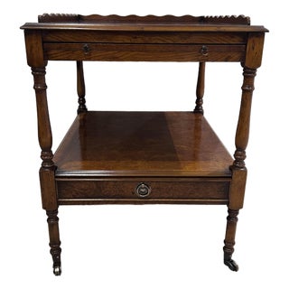 Late 20th Century Southampton Wood Side Table / Server For Sale