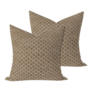 G P & J Baker Swanbourne in Mink Pillows- A Pair