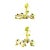 Italian Floral Tôle Peinte Candle Sconces, a Pair For Sale
