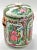Offering a very unique vintage Chinese Porcelain Tea Canister With Phoenixes, Butterflies and Pink Peony Flowers. Most...