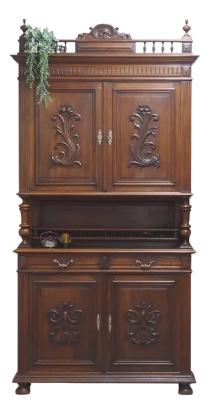 Wilhelminian Cupboard in Walnut, 1890