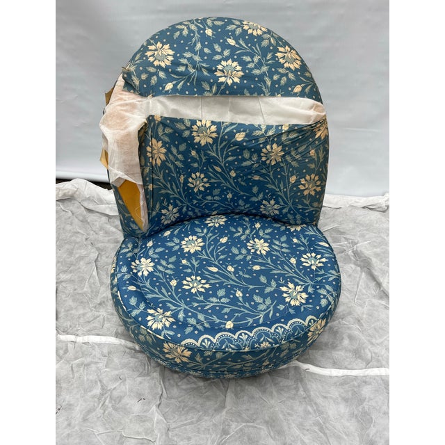 Milo Baughman for Thayer Coggin Vintage Upholstered Slipper Chair For Sale - Image 4 of 10