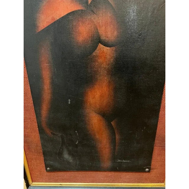 1970s Signed Art Deco Nude by John Montroue For Sale In New York - Image 6 of 13