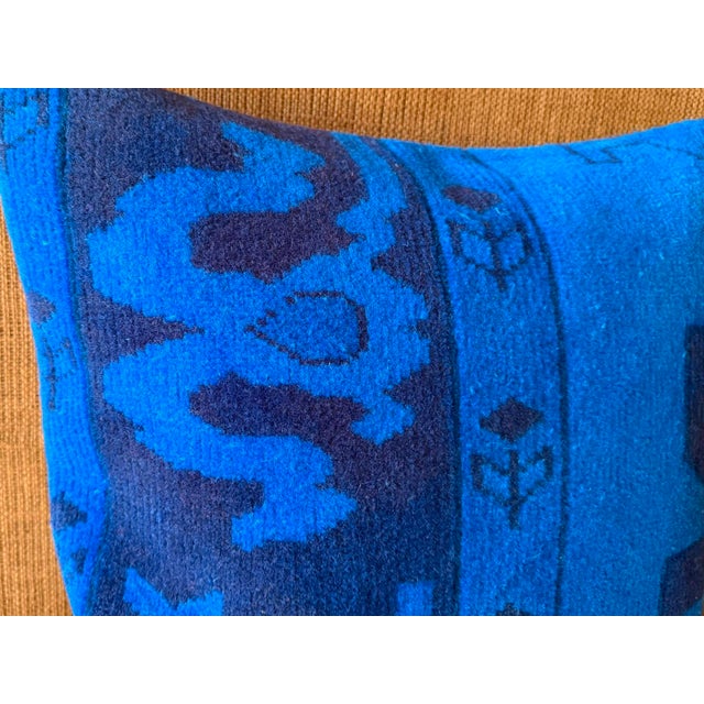 Textile Vintage Turkish Wool Tribal Pillow For Sale - Image 7 of 13